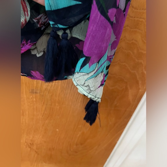 Kona Sol tropical print swim cover-up S - Picture 4 of 9